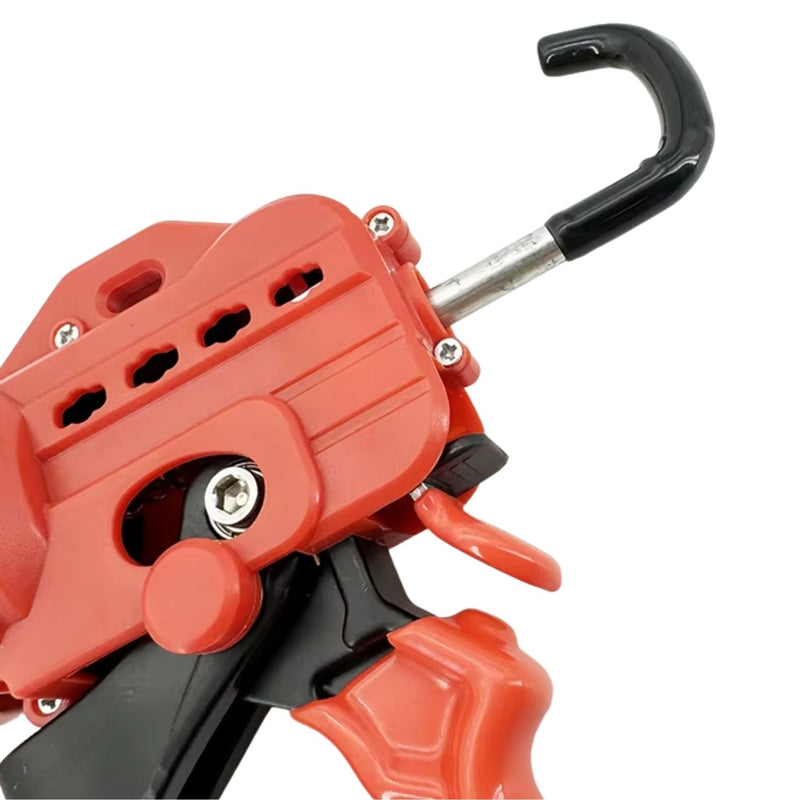 Pistola Calafateadora 9” Aluminio Y Acero Relación Empuje 18:1 Alta Presión Ahorro Esfuerzo Especial Para High Tack Evita Fatiga. UN-P102