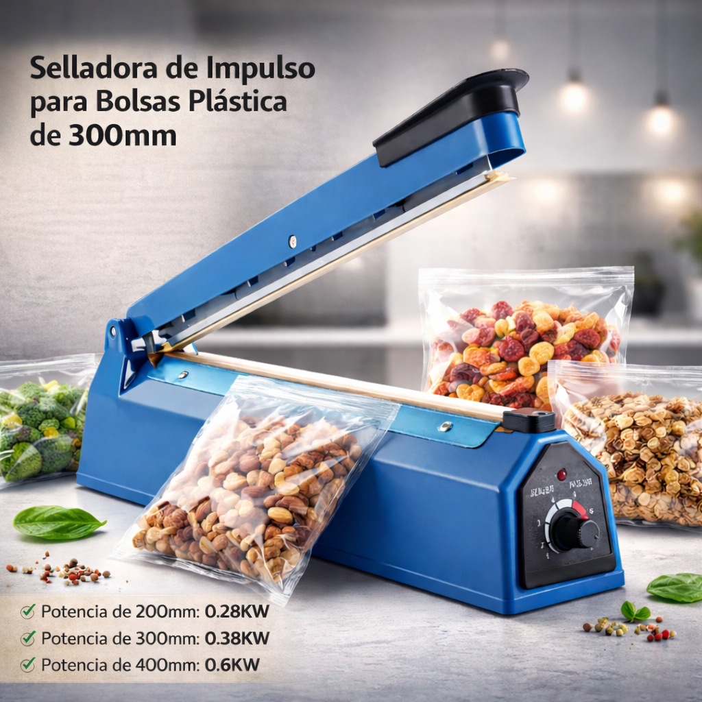 Selladora de Impulso para Bolsas 300mm NVS24129040