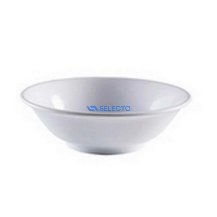 Plato Hondo Redondo de Melamina Blanco 6" BG-206H-6W