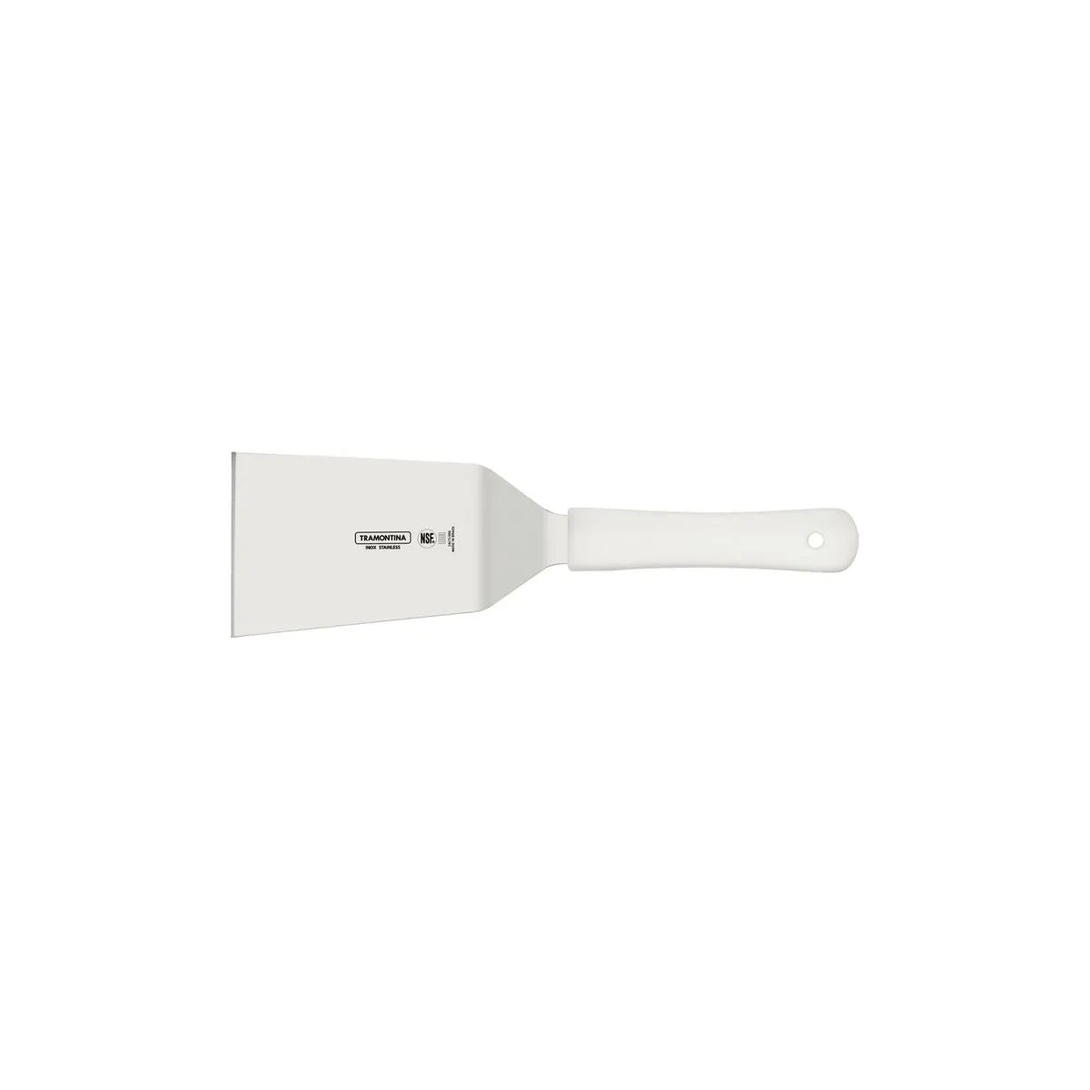 Espátula de Acero Inoxidable Profesional 6x3.5" Mango de Polipropileno para Cocina Tramontina 24675-186