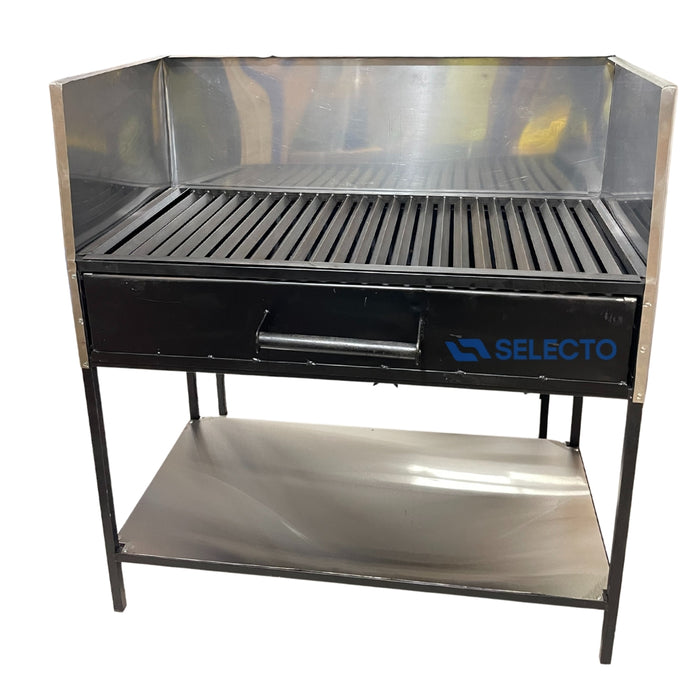 Grill Industrial al Carbón o Leña con Patas de Hierro & Acero Inoxidable **POR PEDIDO**