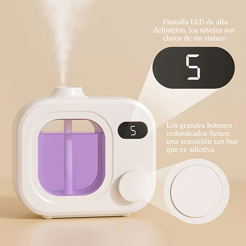 Difusor Aromas De Aceites Esenciales (Incluye Esencia De Lavanda 50Ml). Dispensador De Fragancia Aromático. Ambientador. Aromaterapia. AB1316