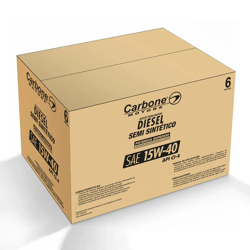 ACEITE DE MOTOR 15W-40 SAE API CI-4 SEMI SINTETICO PARA MOTORES DIESEL ( 1 GALON ) CAR-X109