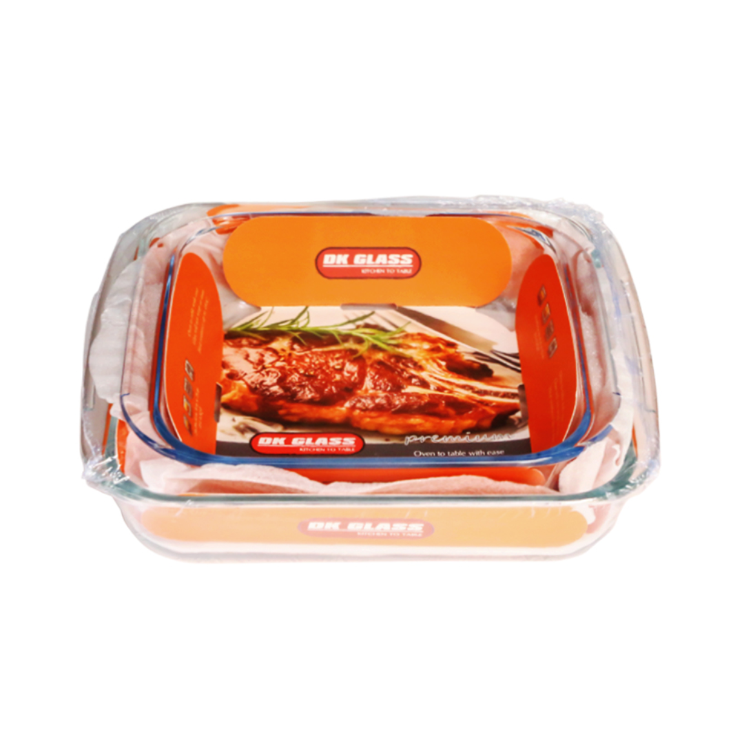 (LLEGANDO 7 DE AGOSTO) Set de Fuentes para Hornear de Vidrio 3 Piezas | Refractarias para Horno, Microondas y Cocina | 15130200805706