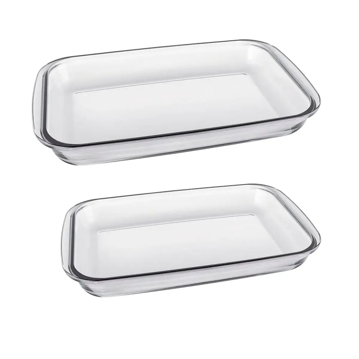 Set 2 Bandejas de Vidrio 1.6L Marinex GD16740628N