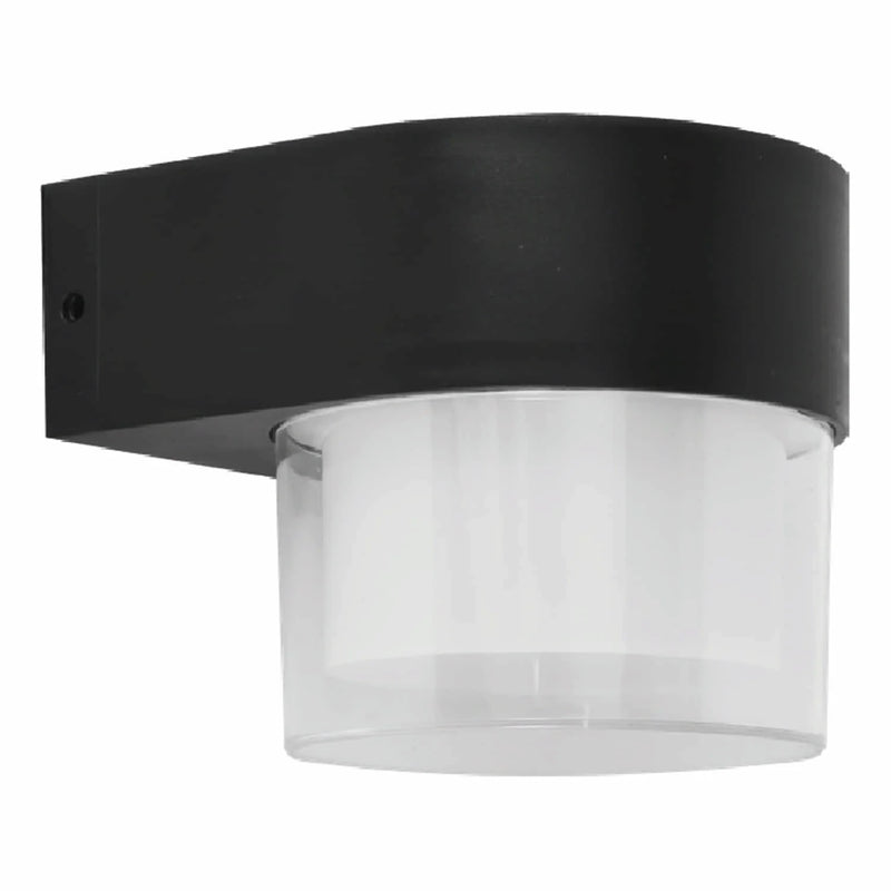 Lámpara De Pared Solar LED Minimalista 6W CCT Negra 3000K-6500K . Luminaria De Pared. CL081-SOL-13-6W-CCT-Z