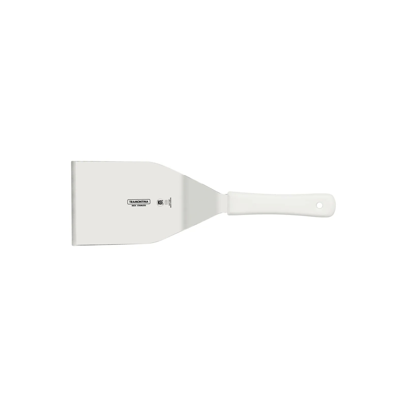 Espátula de Acero Inoxidable Profesional 7x4,1/4" Mango de Polipropileno para Cocina Tramontina 24677-187