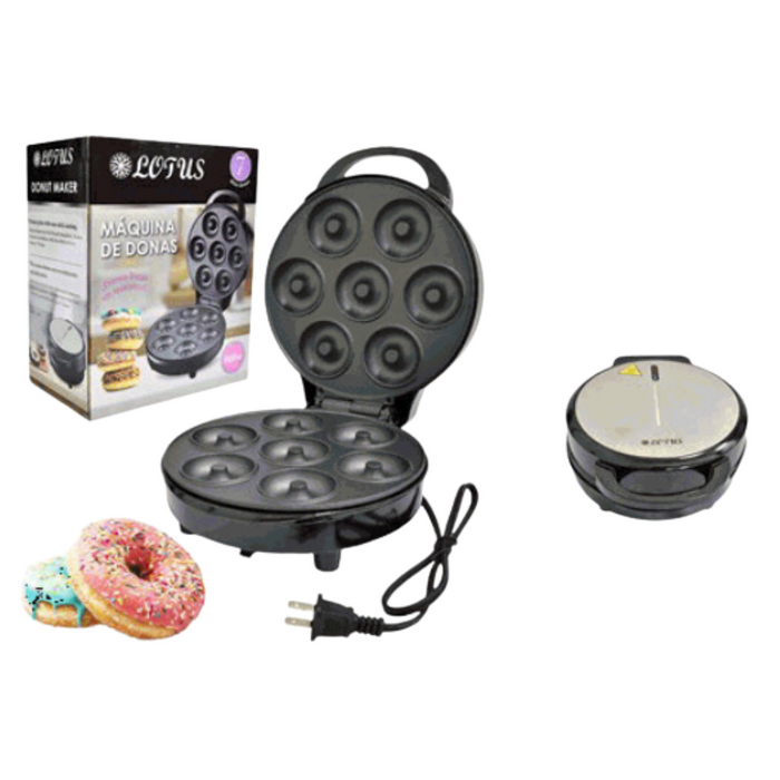 Maquina de Mini Donas 7 Moldes Lotus LT-9844