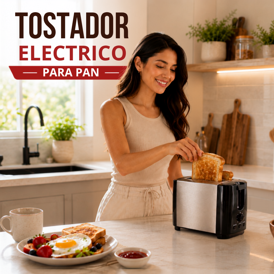 Tostador Eléctrico para Pan de 2 Rebanadas | Homestar HS-TS01