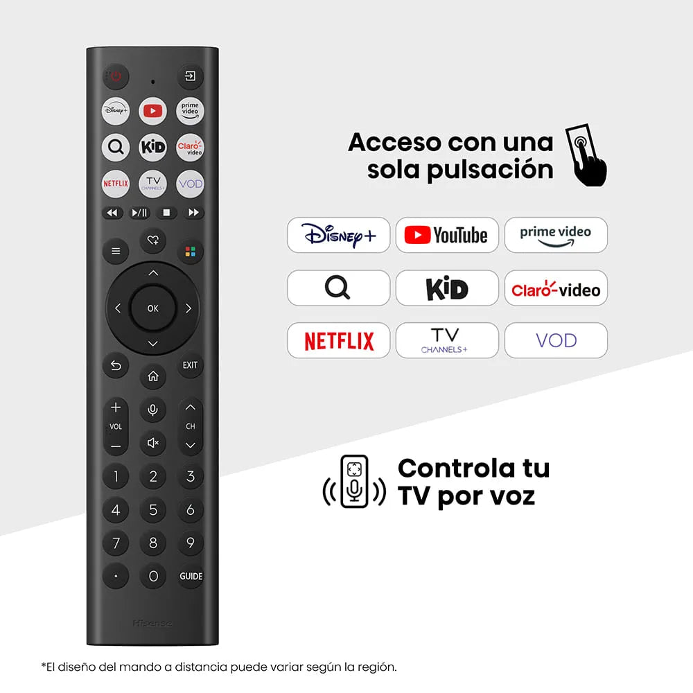 Smart TV Hisense 58Q6QV 58" QLED 4K UHD VIDAA con Dolby Vision, Dolby Atmos y Game Mode Plus