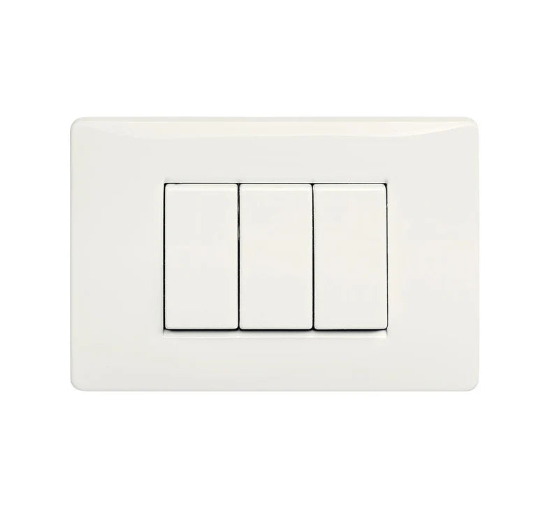 Interruptor Triple De 1 Vía 10 Amperios-125Volt 60Hz Color Blanco ELT0399