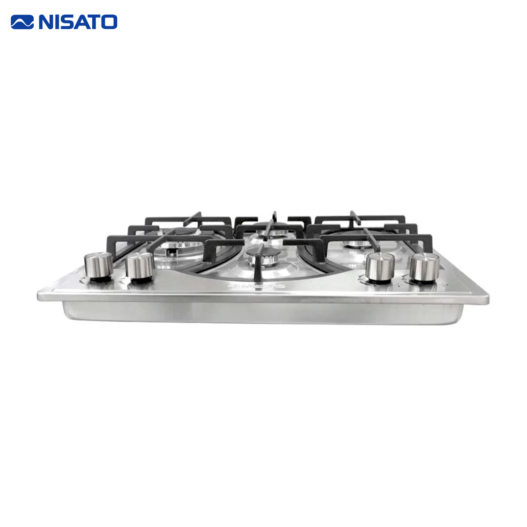 Estufa Empotrable de 4 Quemadores a Gas 24" Acero Inoxidable Nisato NPCT-24PROKD NISATO