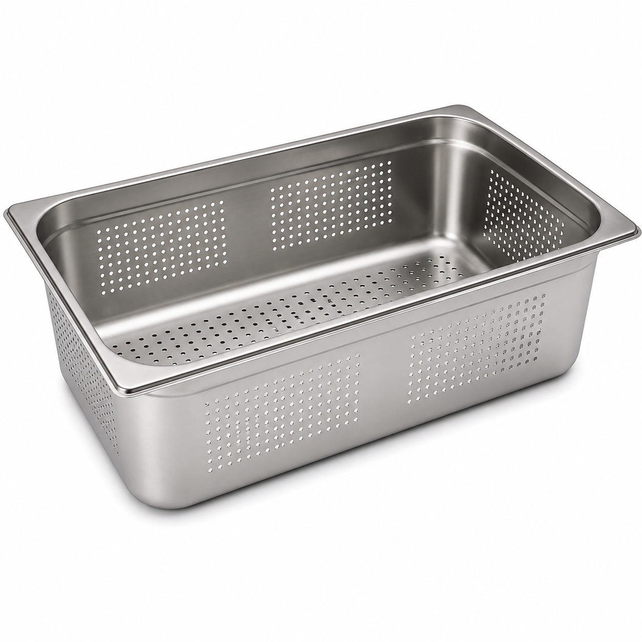 (LLEGANDO 15 DE JULIO) Bandeja GN Pan de Acero Inoxidable 1/1x200mm Perforado H5320P