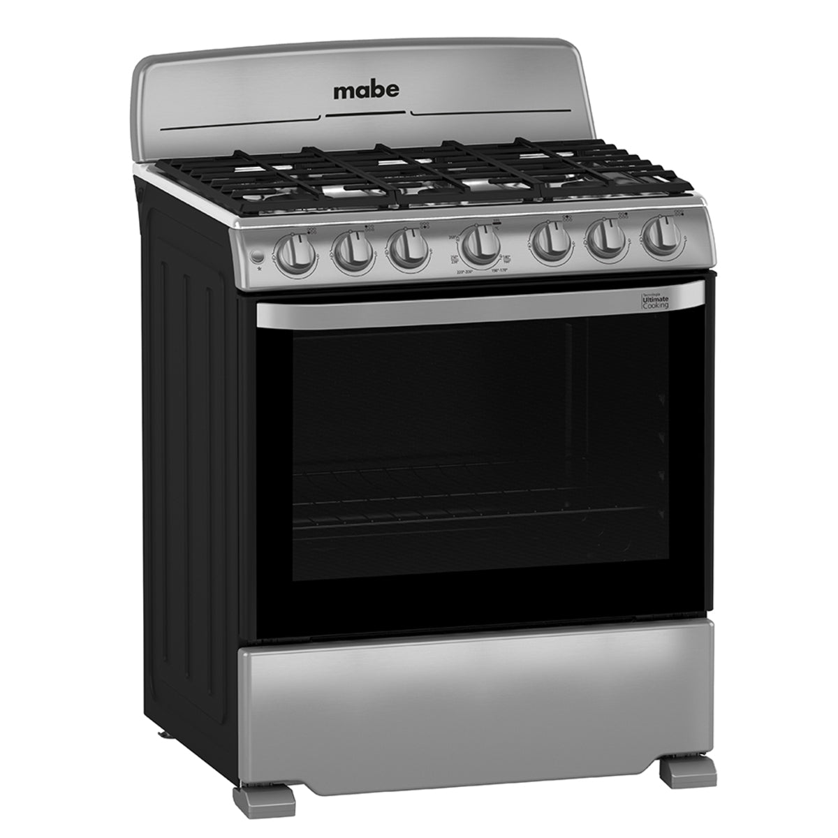 Estufa con Horno 30" 6 Quemadores a Gas en Acero Inoxidable Mabe CEM7641BSIS2