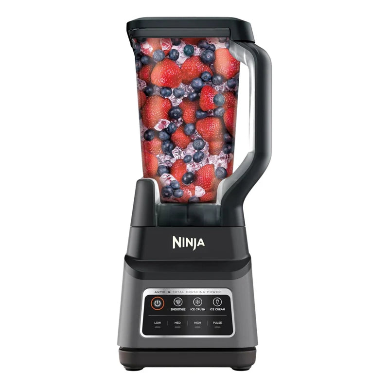 Licuadora Profesional Ninja Plus Auto-Iq. Batidora BN701 De 1400 W. Baja, Media, Alta Velocidad, Jarra XL, Cuchillas De Trituración Total. BN701