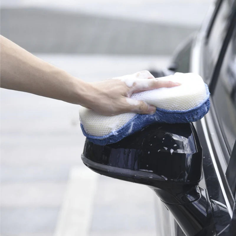 Esponja De Microfibra 2 En 1 Multiusos (23×12×5Cm). Esponja Ovalada Suave Y Antirayaduras. GSW003