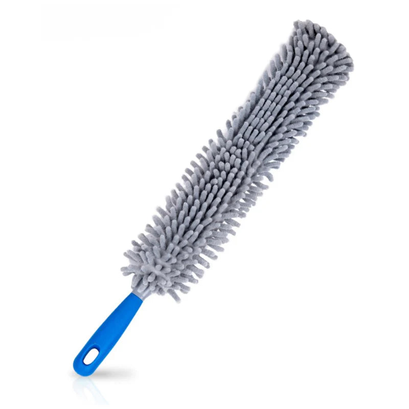 Plumero De Microfibra Tipo Mop Atrapa Polvo (56×6Cm). Mango Ergonómico. GSW010