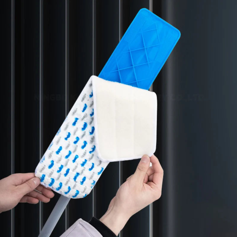 Lampazo Mopa Plana De Microfibra (38Cm) Con Mango Telescópico 70–120Cm. Trapeador Para Todo Tipo De Pisos. KA2208