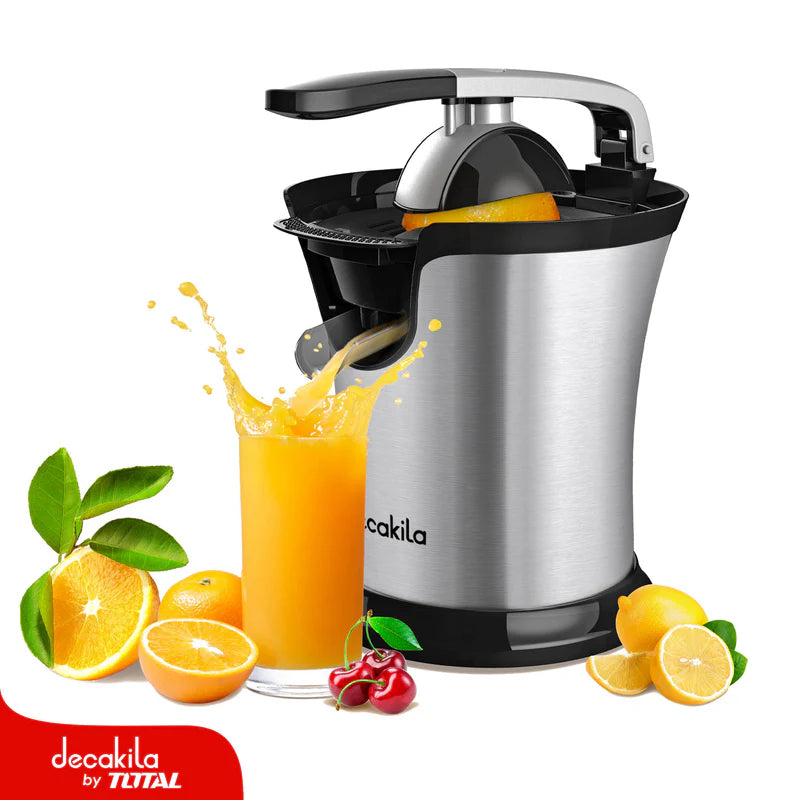 Exprimidor De Cítricos 160W 120V Doble Cono. Sistema Anti-Goteo. Fácil De Limpiar. Agarre Suave. Decakila KUJC008B