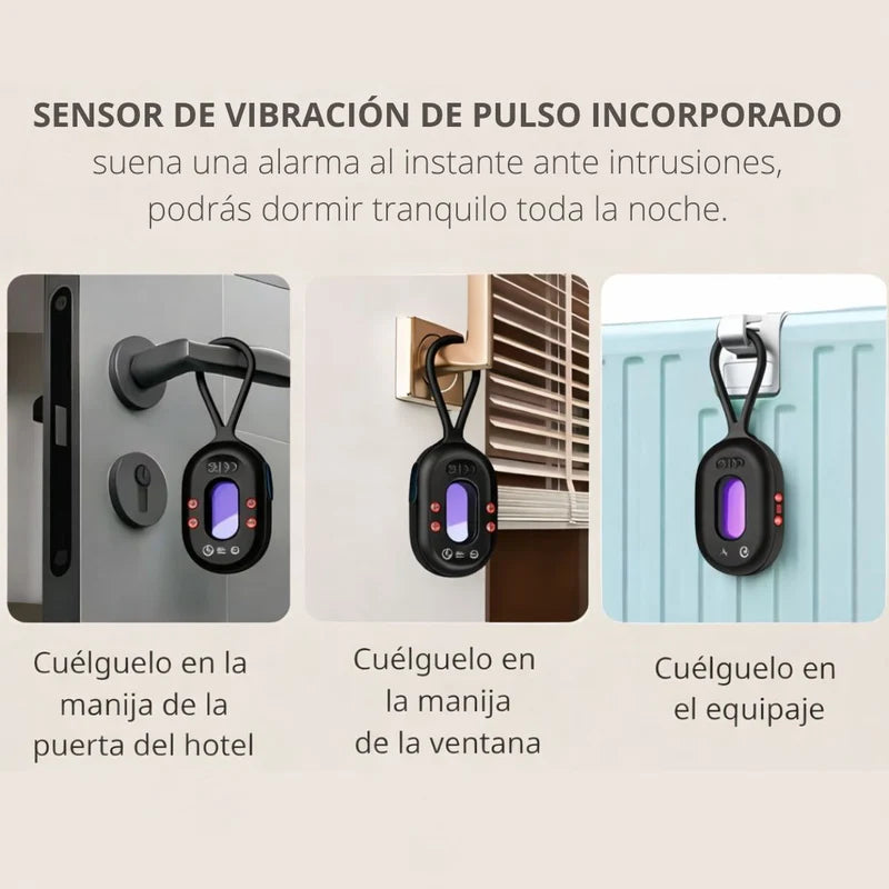Detector De Cámaras Ocultas Infrarrojo Con Alcance De Hasta 5 Metros. Sensor Con Alarma Antirrobo Y Linterna LED. Dispositivo De Protección Anti-Espía. LT577