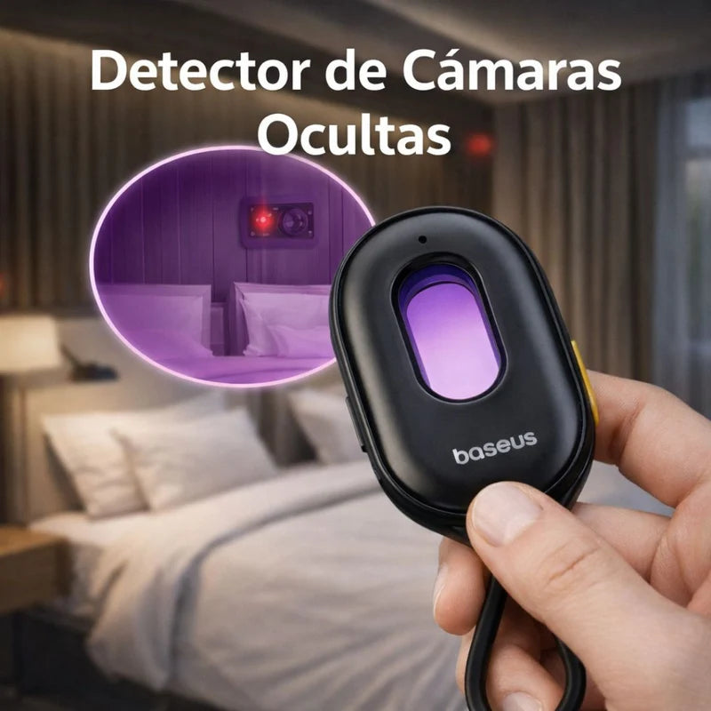 Detector De Cámaras Ocultas Infrarrojo Con Alcance De Hasta 5 Metros. Sensor Con Alarma Antirrobo Y Linterna LED. Dispositivo De Protección Anti-Espía. LT577