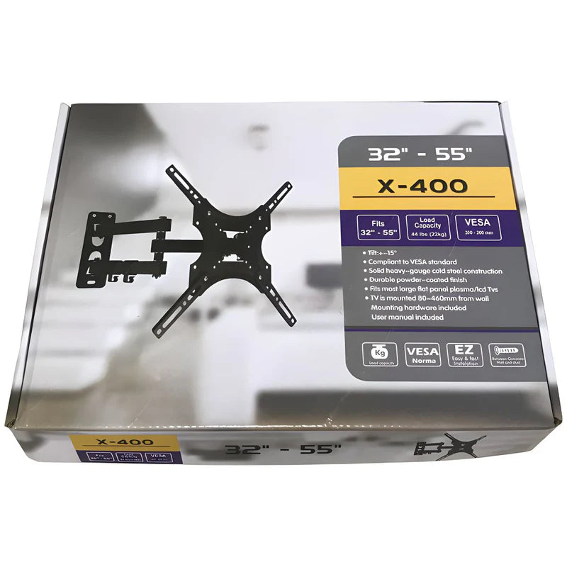 Soporte De Pared Para TV Ajustable Y Telescópico. Para Pantallas De 32-55". VESA 200X200mm. Brazo De Para Televisor. LT721