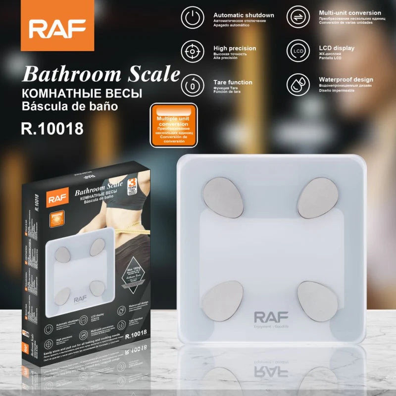 Báscula Digital De Baño 180Kg Con Pantalla LCD. Balanza De Alta Precisión. Pesa Electrónica Impermeable. R.10018