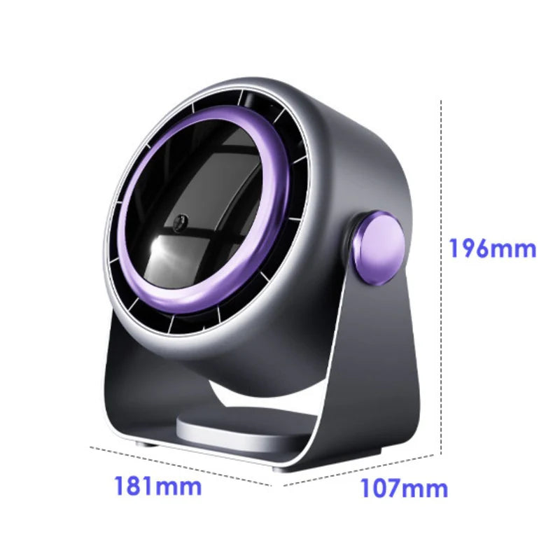 Abanico Ventilador Portátil Recargable USB C. Abanico Inalambrico Y Silencioso. Color Gris. TU328 Selecto