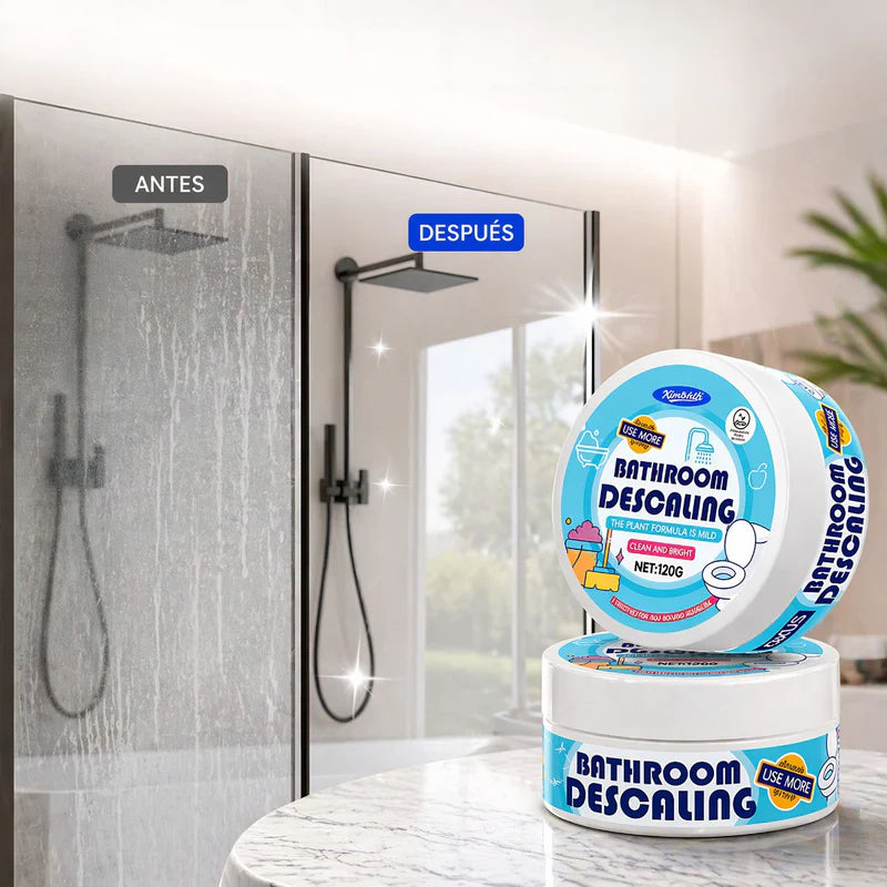 Limpiador Quita Sarro Para Baño 120G Con Esponja. Removedor De Cal Y Manchas Para Vidrio, Cerámica Y Grifería. UR078