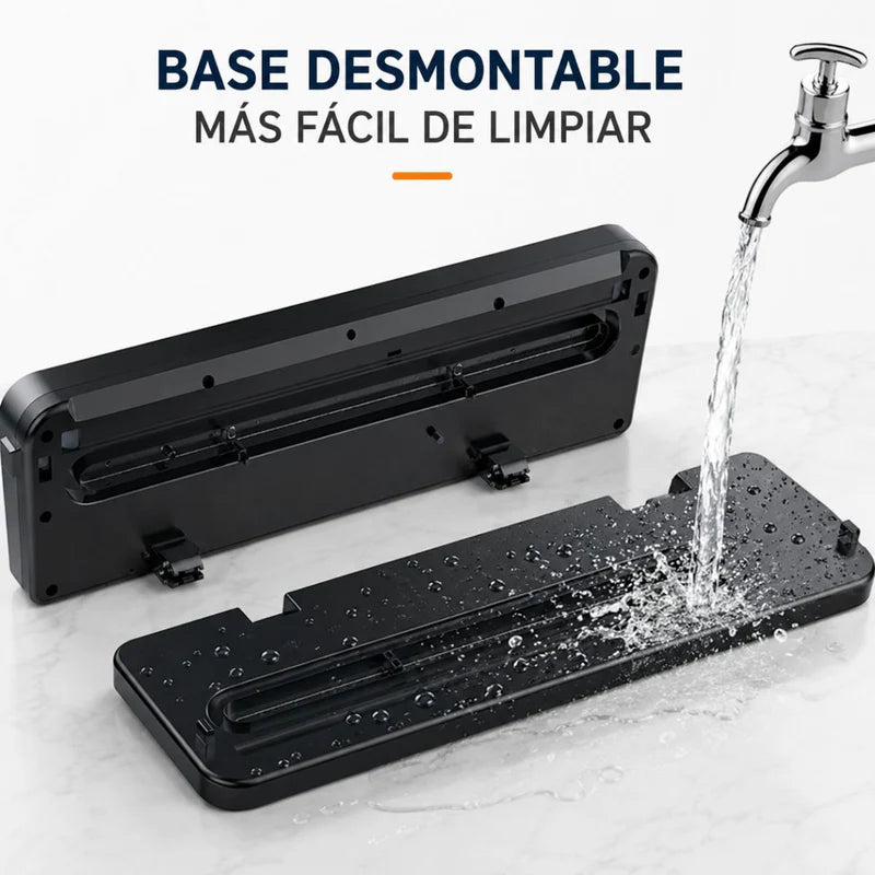 Selladora Al Vacío Con Esterilización UV Para Alimentos 65KPA. Empacadora Hermética Con Función Externa Y Panel Táctil (35X11x5.5Cm). Incluye 10 Bolsas. UR181
