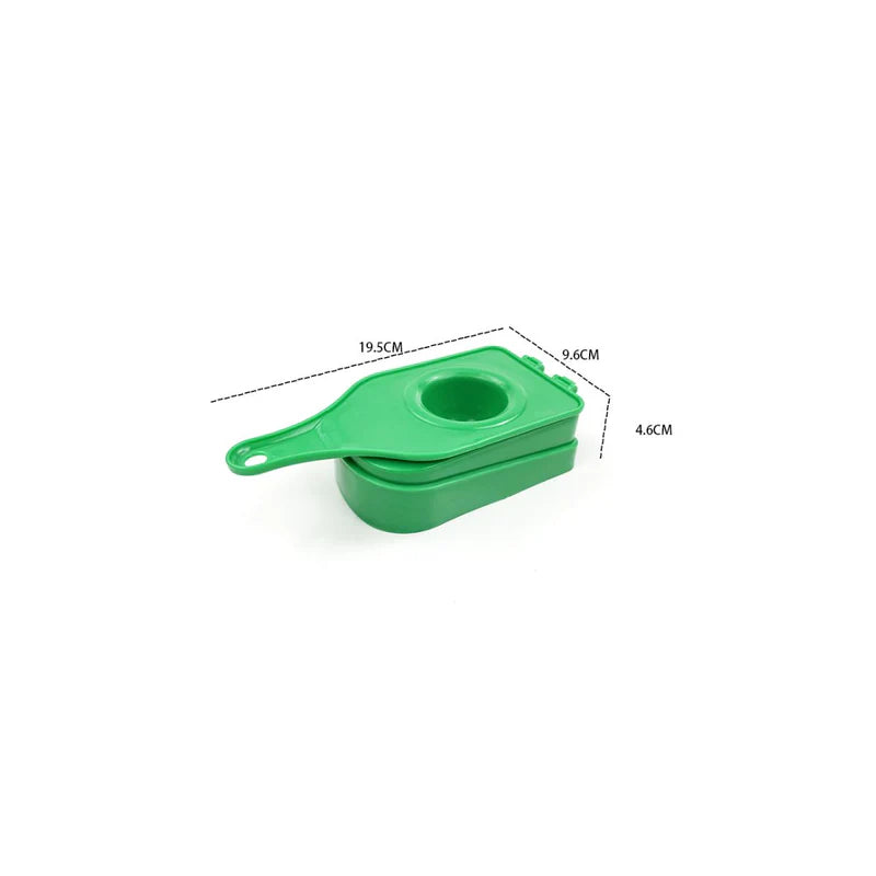 Pataconera Manual Para Relleno 19.5Cm. Prensa Para Patacones. Moldeador De Masa. Color Verde (19.5Cm) UR185