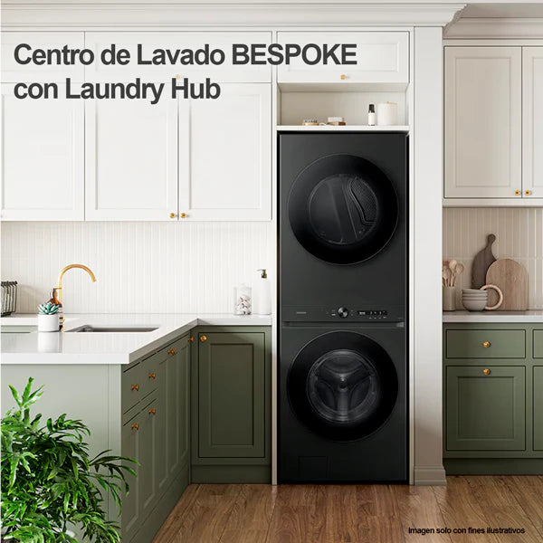 Centro de Lavado Torre de Lavado Eléctrico 22kg Negro Samsung WH22DBH570EVAP