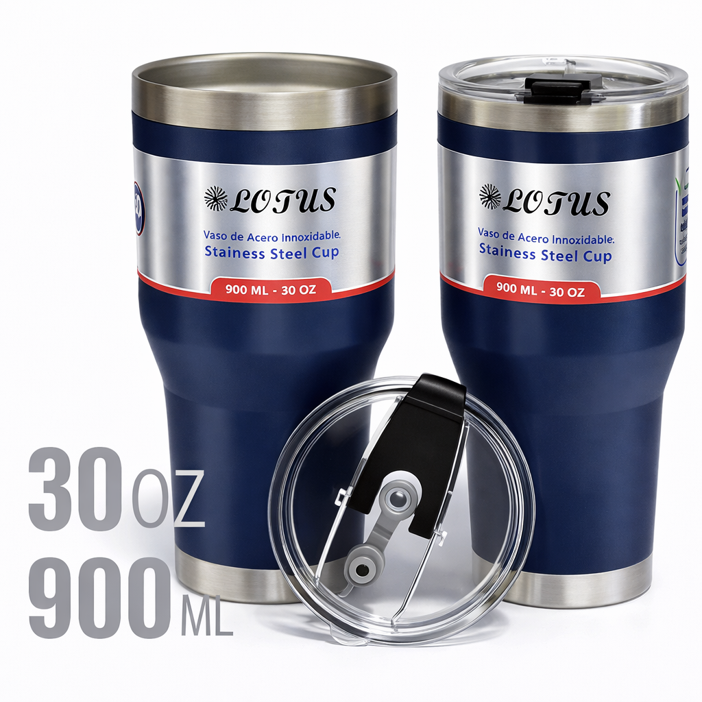 (LLEGANDO 26 DE FEB) Termo de Acero Inoxidable 900ml/30oz Lotus SV-TH-787