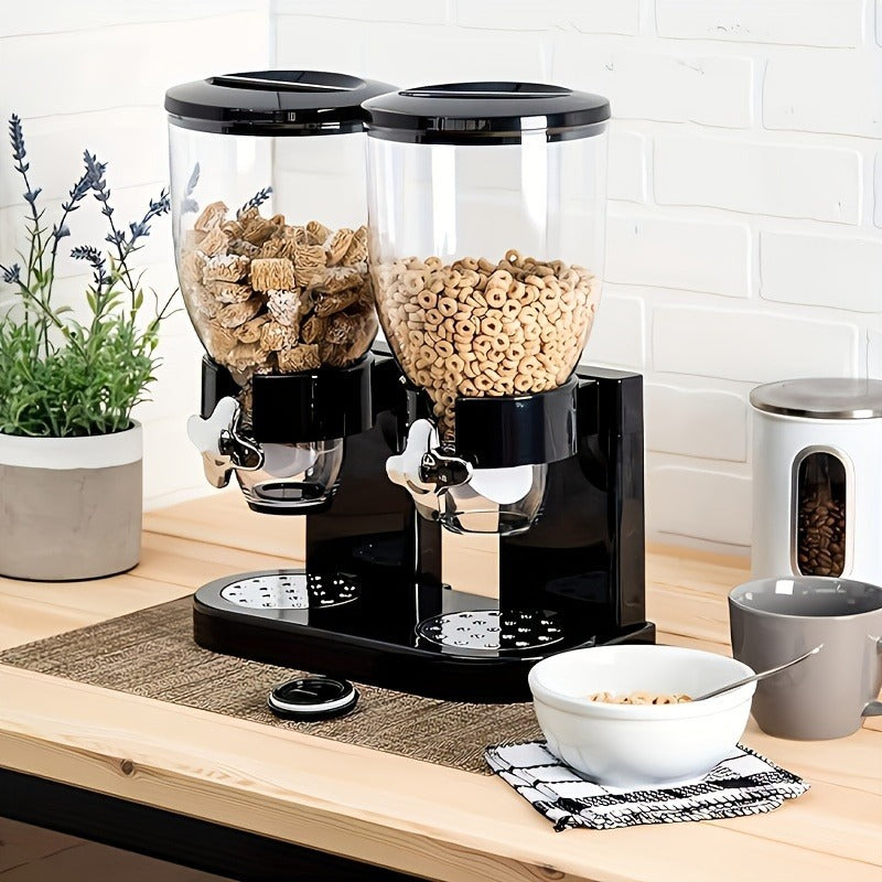 Dispensador de Cereales o Granos de 2 Cabezales Blanco o Negro 89377