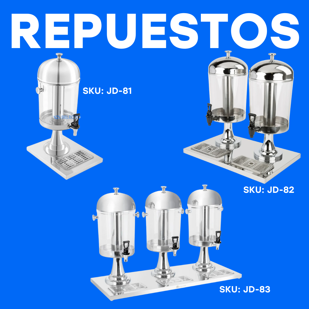 Repuestos de Dispensador de Jugos Hotelero de Acero Inoxidable