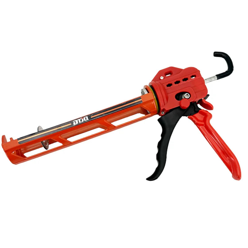 Pistola Calafateadora 9” Aluminio Y Acero Relación Empuje 18:1 Alta Presión Ahorro Esfuerzo Especial Para High Tack Evita Fatiga. UN-P102