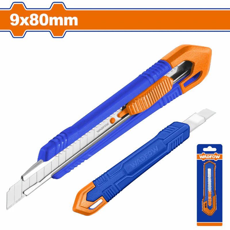 Exacto De 135Mm. Con Cuchillas De 9Mmx80mm. Función Auto-Bloqueo. Botón De Empuje Plano. WSK3909