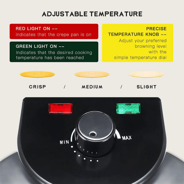 Tortillera de 10" Eléctrica 1100W MX-5005SA