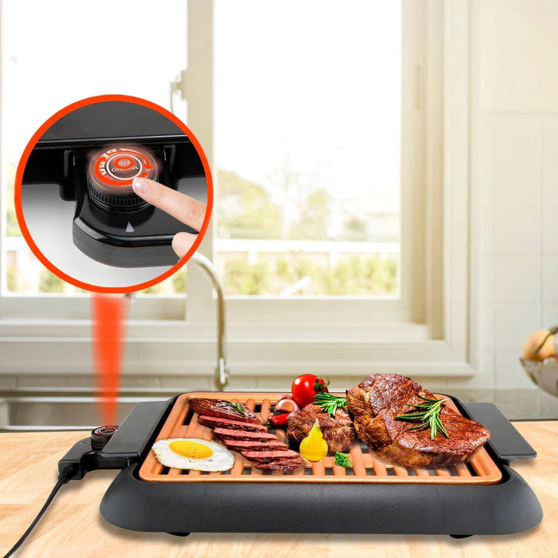 Parilla Eléctrica, 1000W, 120V/60Hz, L 380× A 250Mm, Cable De 0.75M Decakila KUEC028B