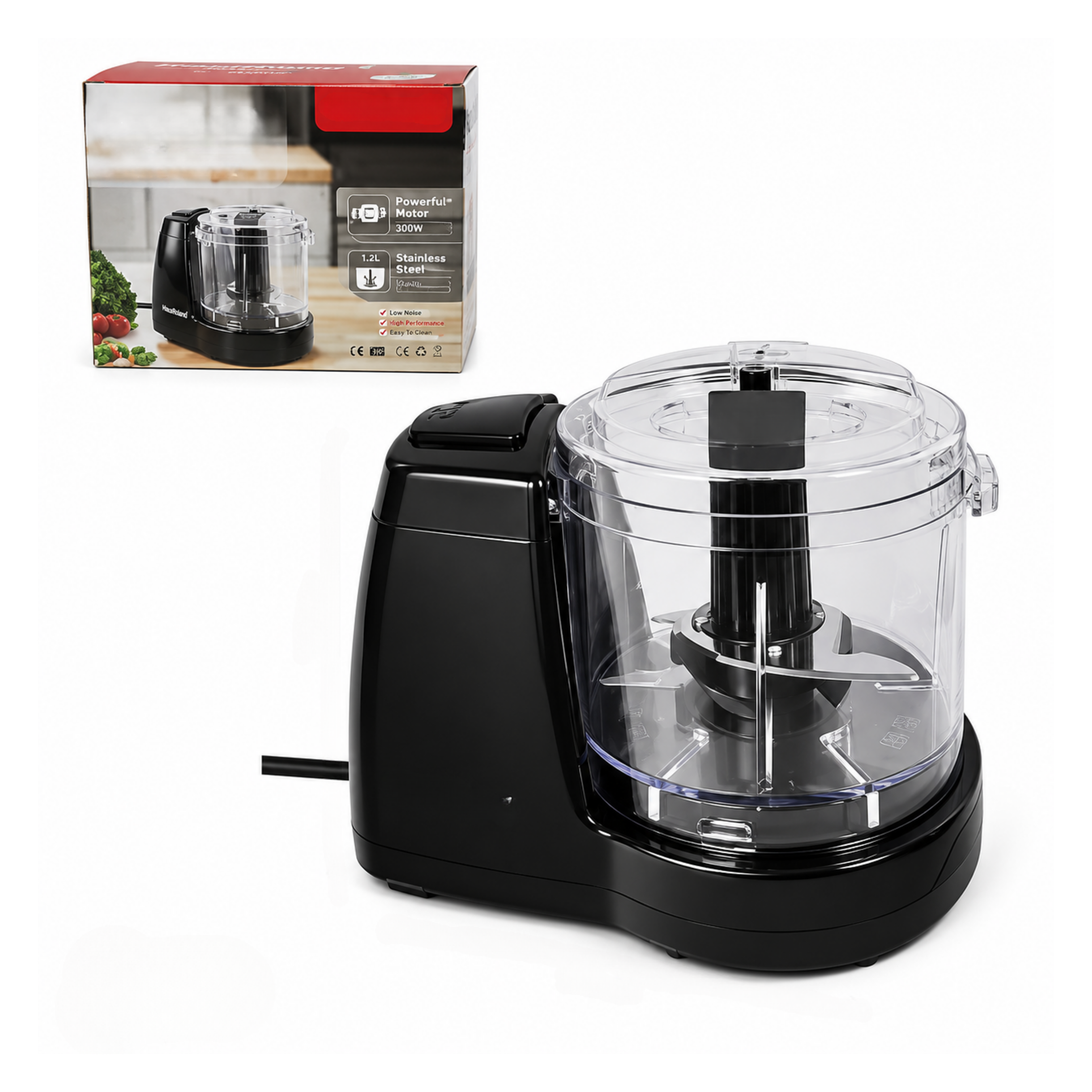 Mini Procesador de Alimento Eléctrico 120W HS-99F Picatodo.