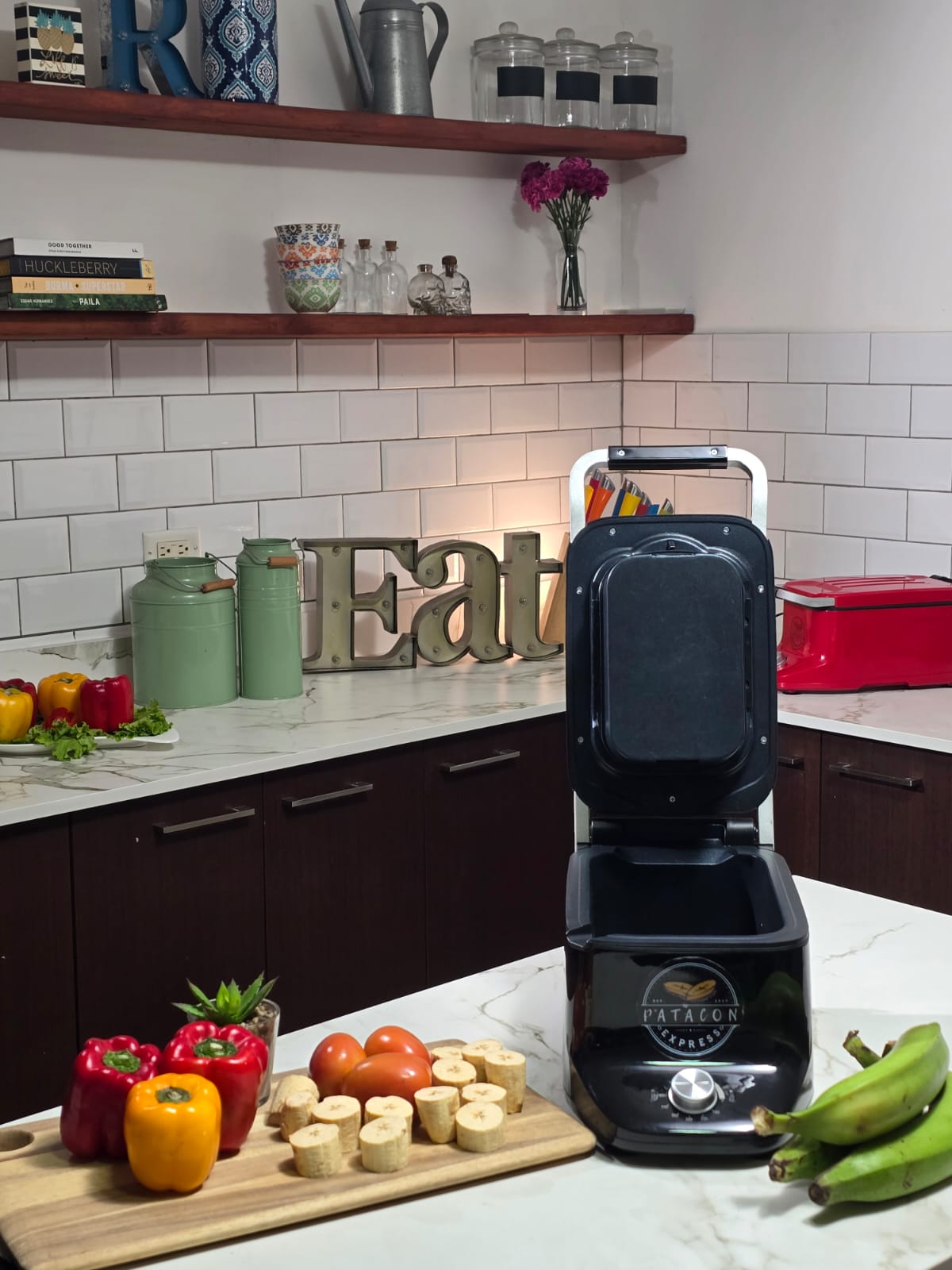 Pataconera Multifuncional Eléctrica 6 en 1 Capacidad 1 Litro Patacon Express PE1026 Freidora.