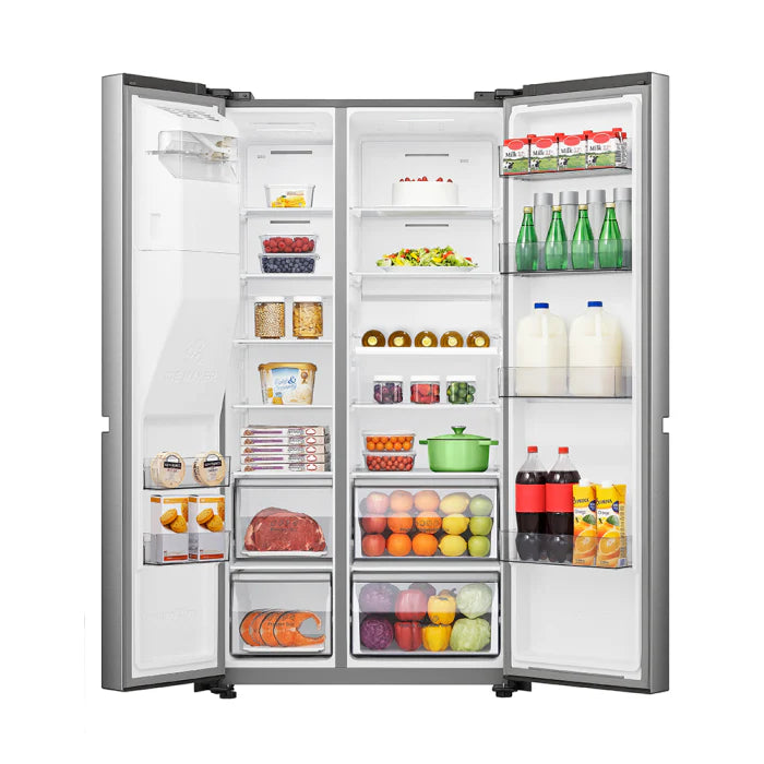 Refrigeradora Side by Side 22.9p3 con Dispensador de Agua y Hielo Inverter Hisense RS223SV5A