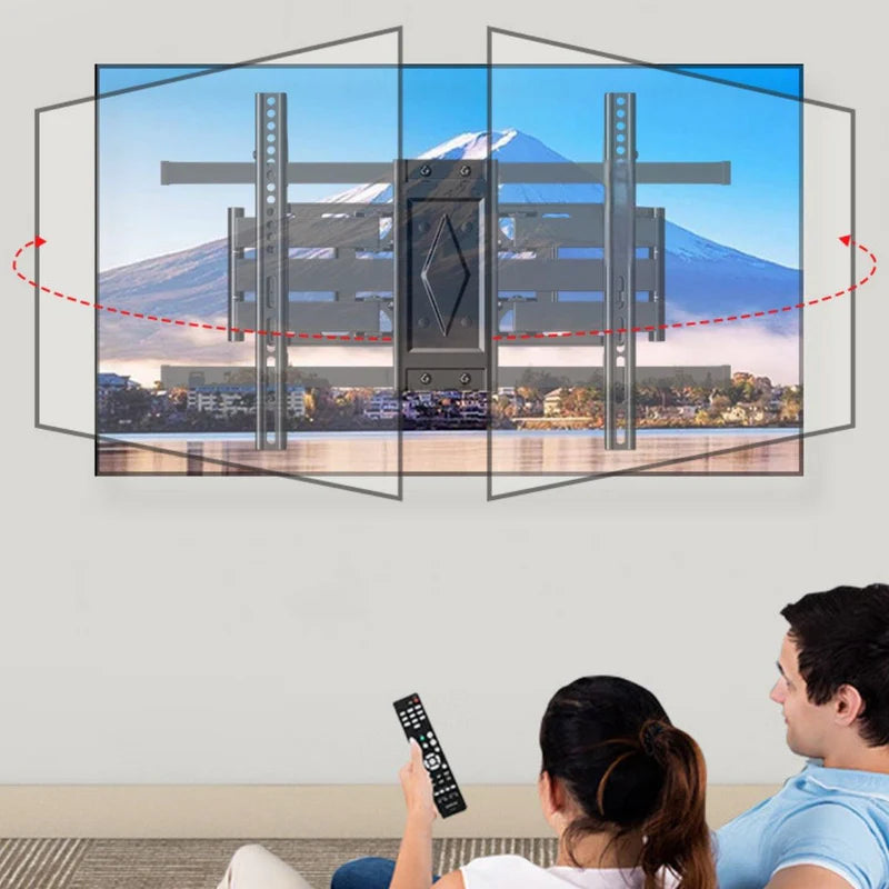Soporte De TV Ajustable Telescópico Para Pantallas 40-80” Con Inclinación ±5°. VESA 600×400 Mm. Brazo Giratorio Para Monitor. TU108