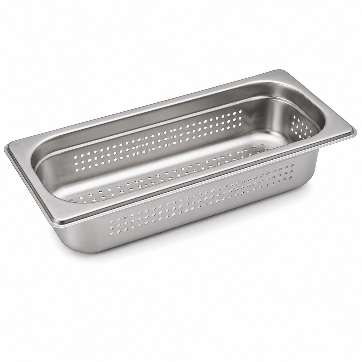 (LLEGANDO 15 DE JULIO) Bandeja GN Pan de Acero Inoxidable 1/3x40mm Perforado H3240P