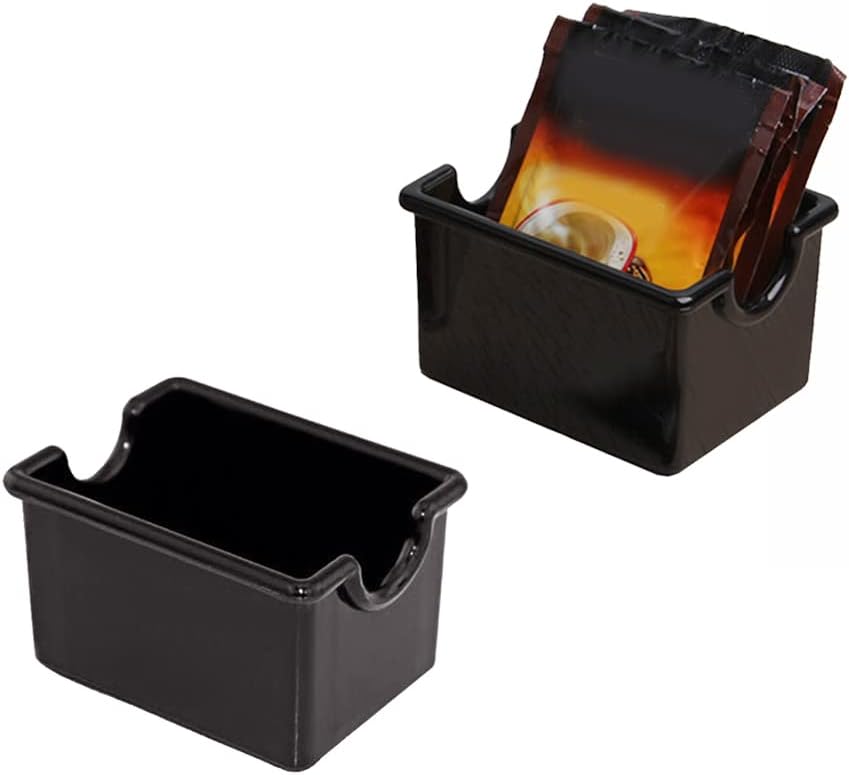 (LLEGANDO 28 DE ENERO) Soporte para Sobres de Azúcar en Acrílico Negro 98902