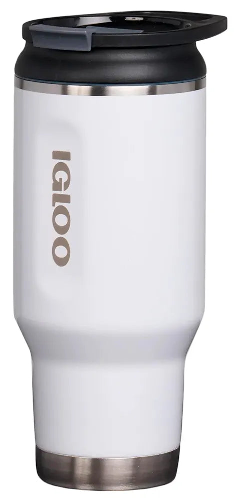 Botella De Agua Térmica 32Oz Igloo. Vaso Térmico Para Cafe De Acero Inoxidable Color Blanco. 71077