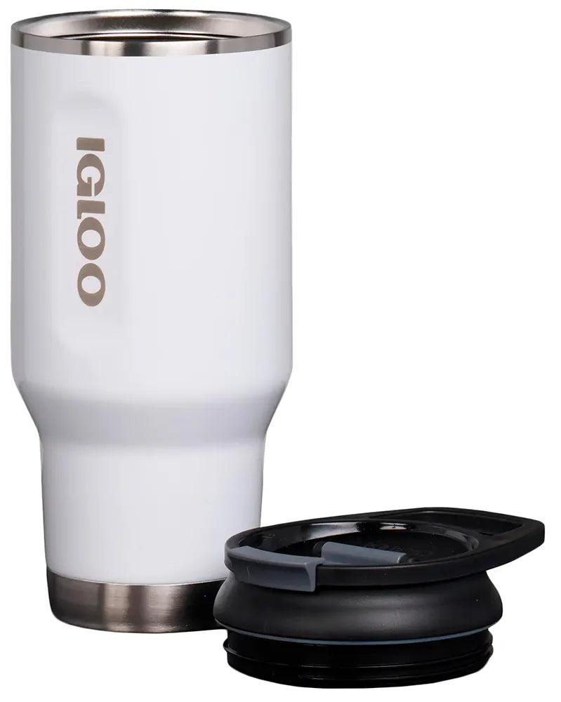 Botella De Agua Térmica 32Oz Igloo. Vaso Térmico Para Cafe De Acero Inoxidable Color Blanco. 71077