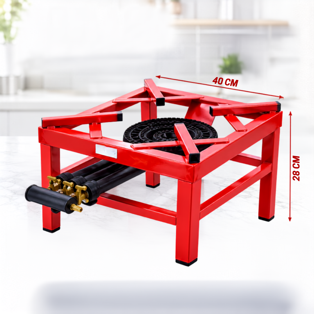 (LLEGANDO 7 DE AGOSTO) Estufa de Gas Portátil de 1 Quemador 40 × 40 cm para Cocina | Cocina de Gas de Mesa | Reverbero | OS-TSGB09