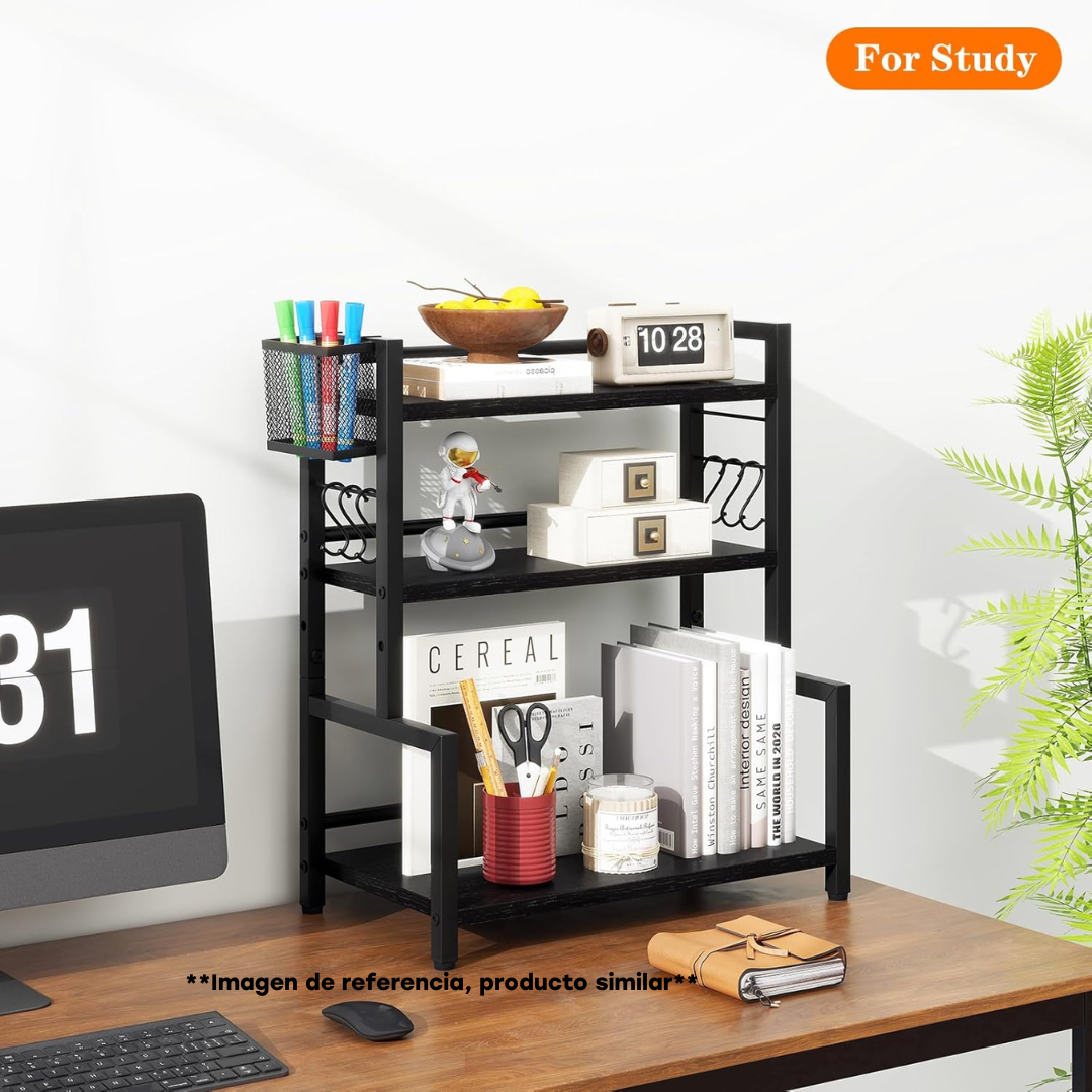 Organizador Multifuncional de Metal Negro 88285 Selecto