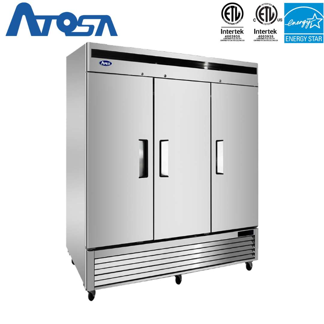 (PP) Refrigerador Industrial de 3 Puertas Acero Inoxidable Atosa MBF8508GR